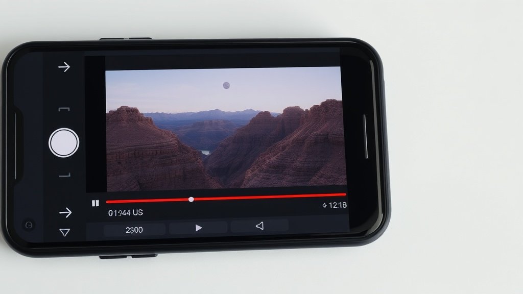 smartphone showing an AI captioning interface