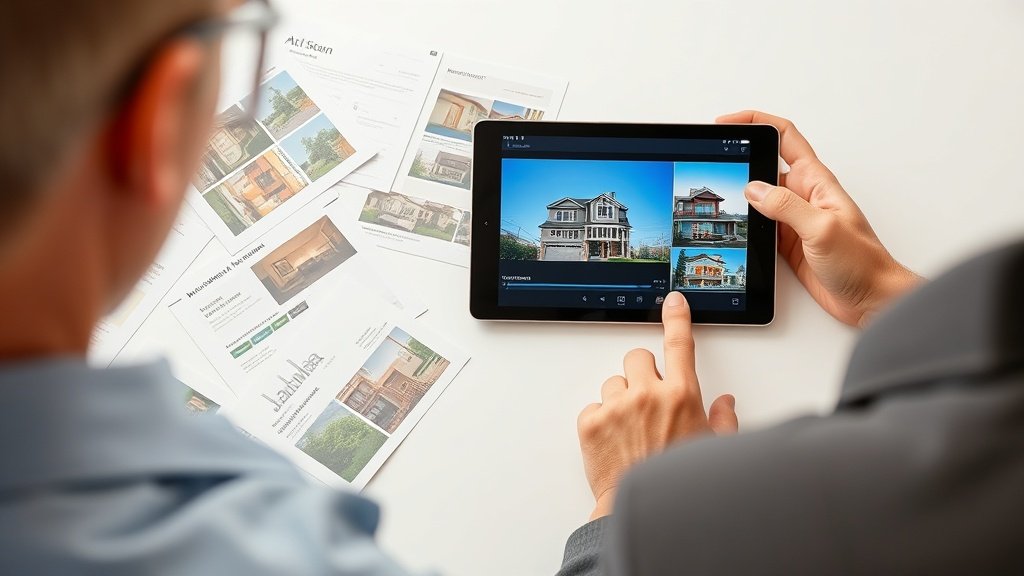agent checking automated listing video