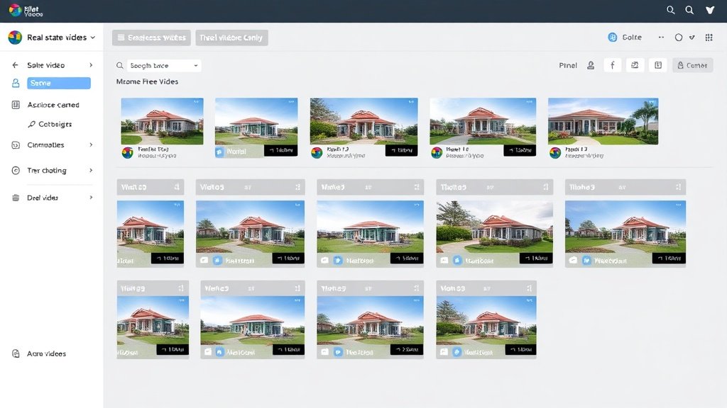 real estate video automation content dashboard