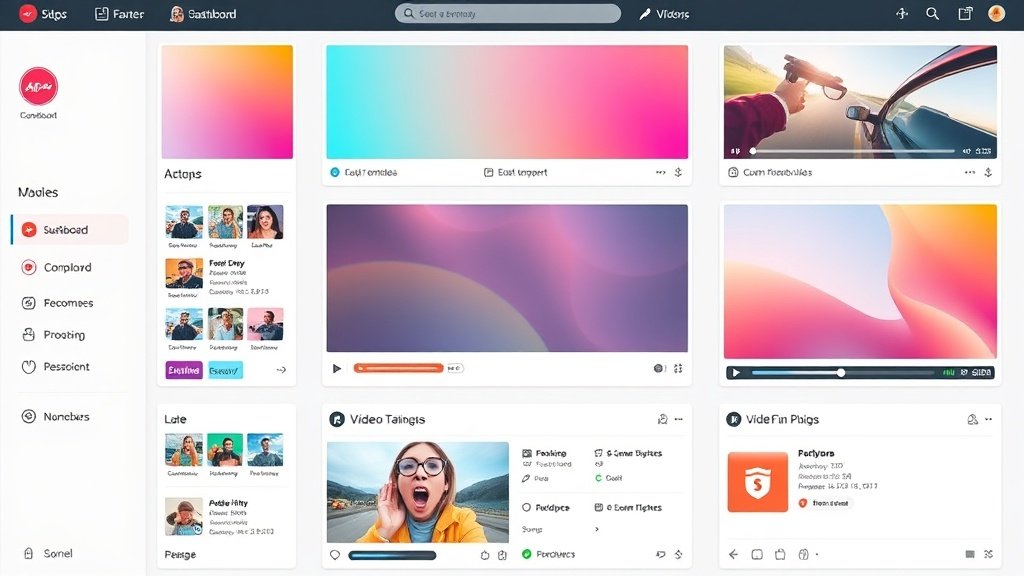 selection of branded video templates for social platforms