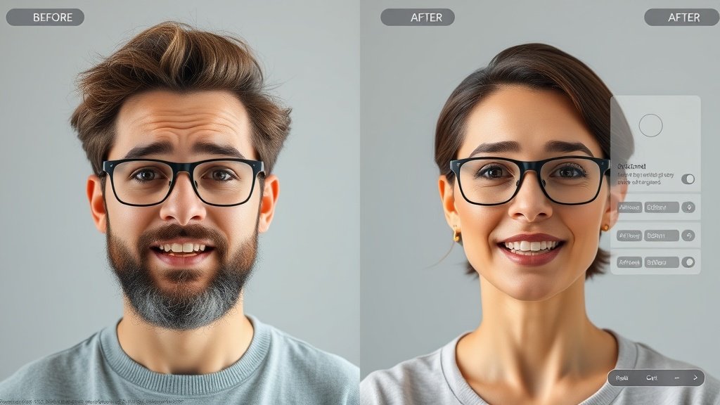 Transformation from photo to animated AI presenter