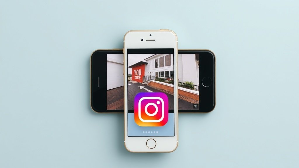 real estate agent sharing property video on different social platforms