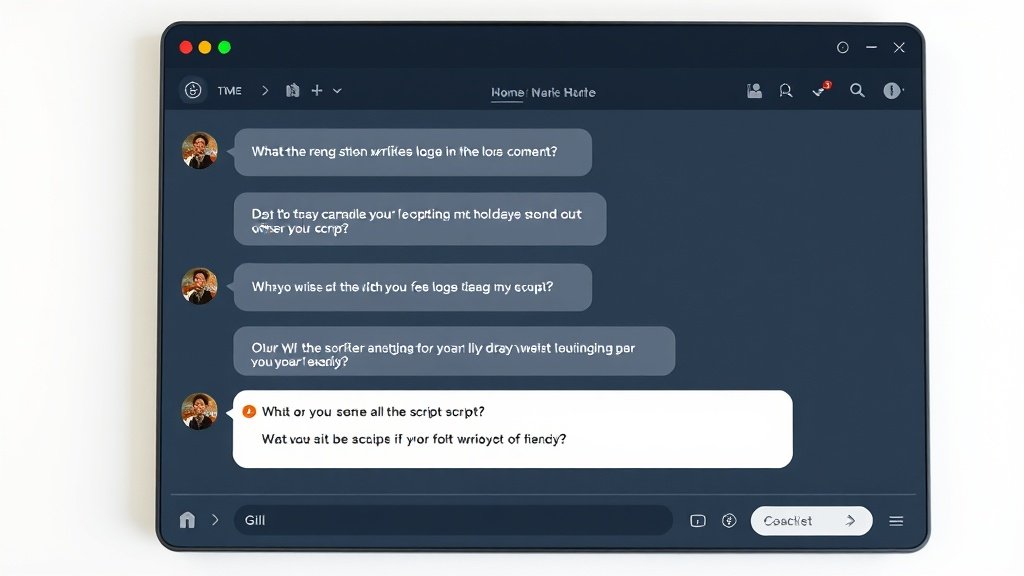 Chat AI assistant being used to generate and revise a video script