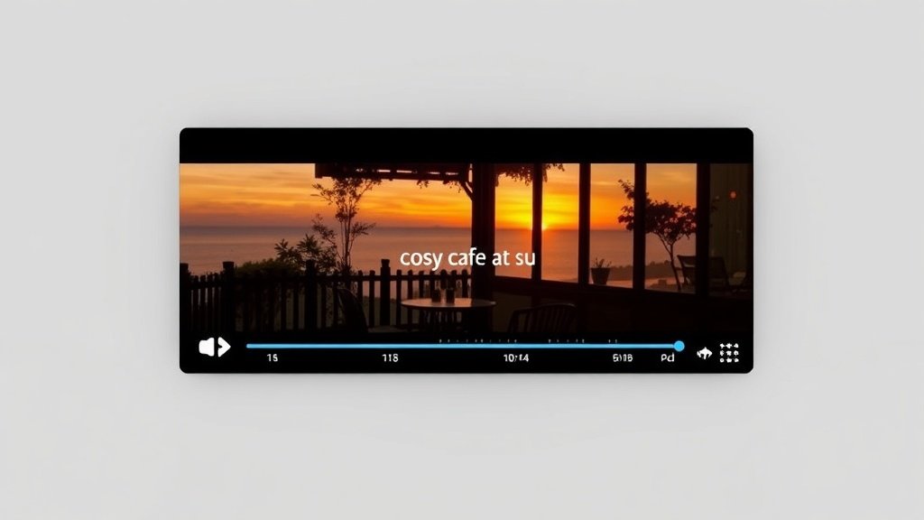 Prompt-to-video workflow interface