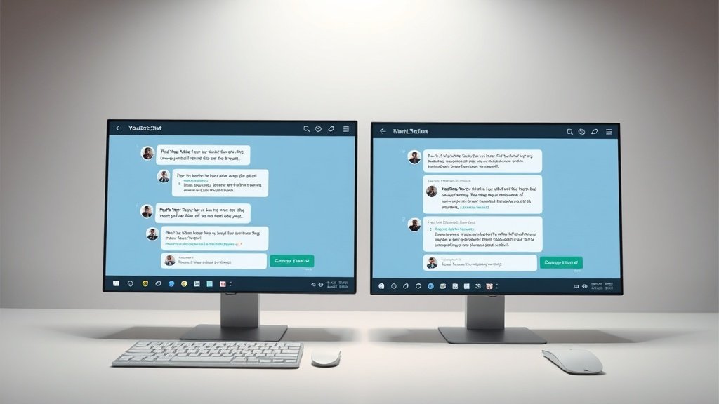 Two chat-based AI windows, one brainstorming titles, one drafting a video script