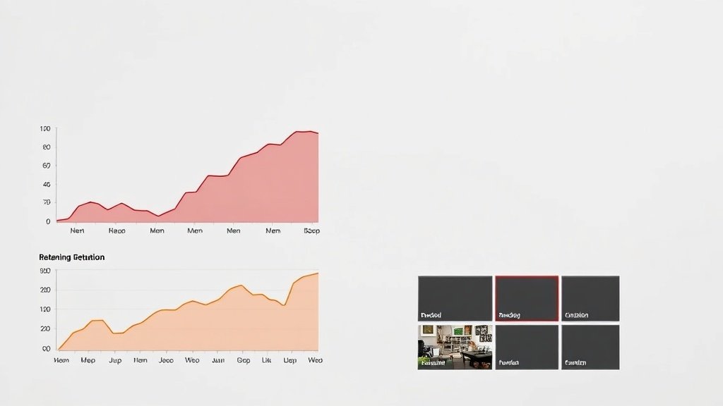retention chart highlighting early viewer drop-off with thumbnail board