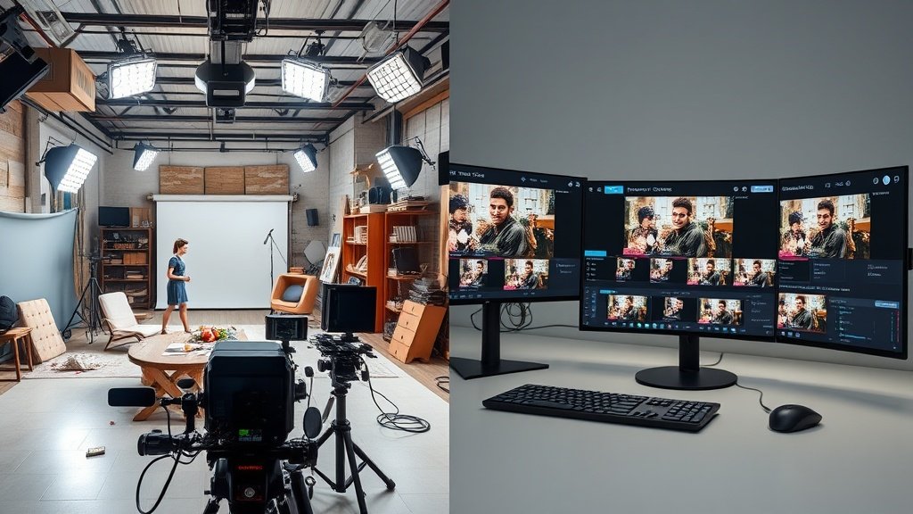 Contrasting traditional and AI video workflows