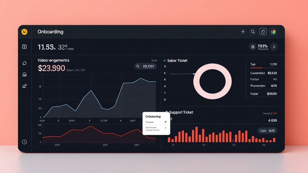 SaaS onboarding video analytics dashboard