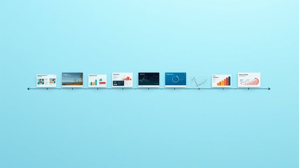 AI-powered video editor with stock footage and charts