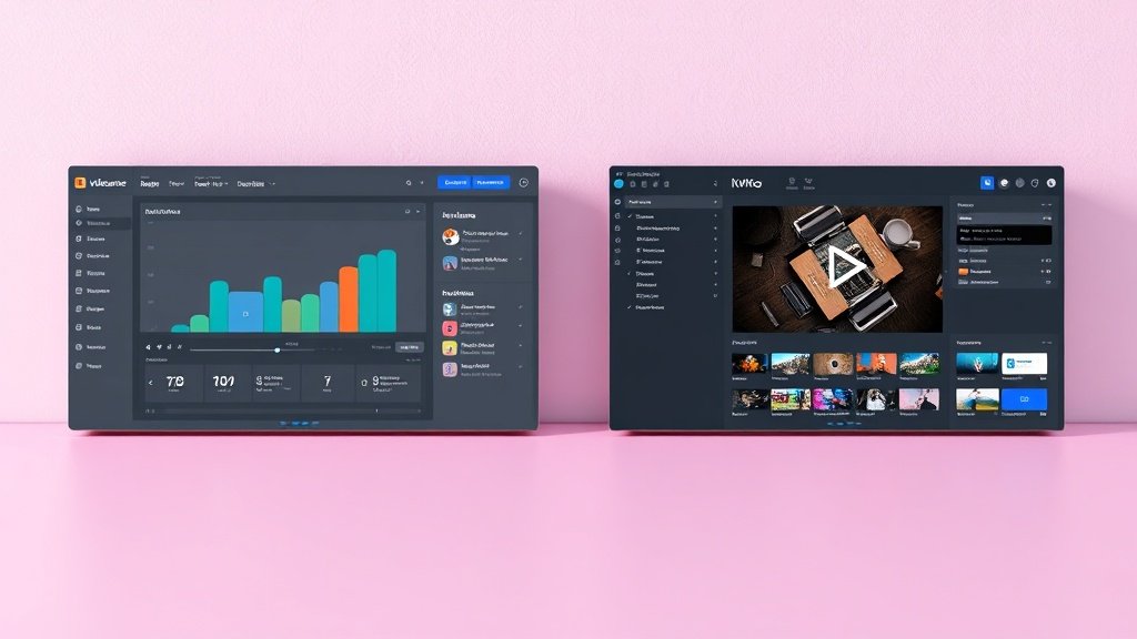 Comparing two platforms' video creation interfaces