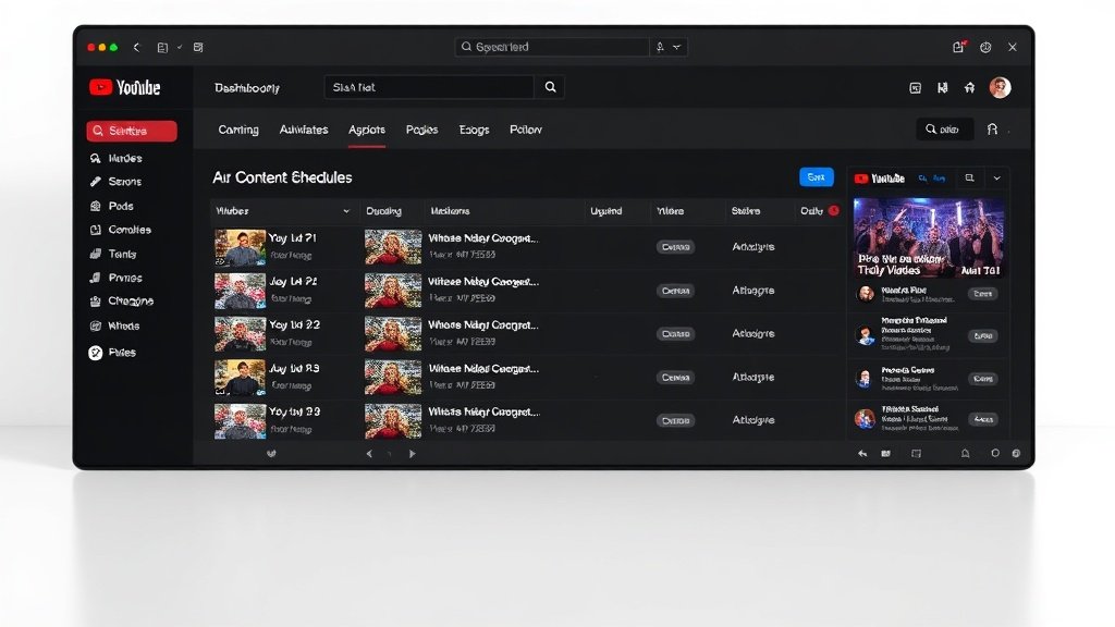 YouTube Studio auto-scheduler interface