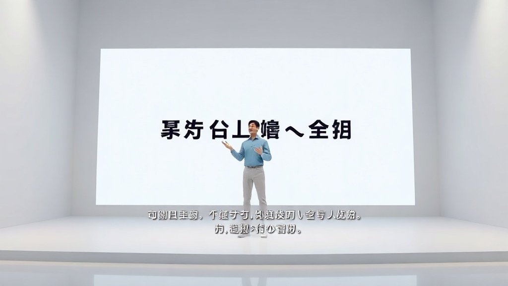 AI avatar delivering video lesson with multilingual subtitles