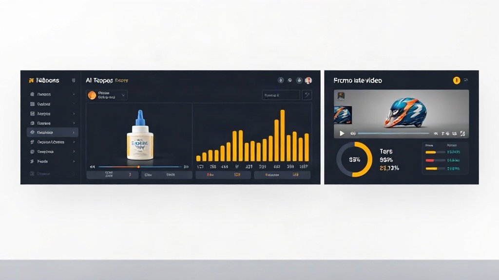 AI tool generating several ecommerce promo videos