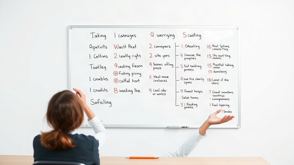 Presenter planning a SaaS announcement script
