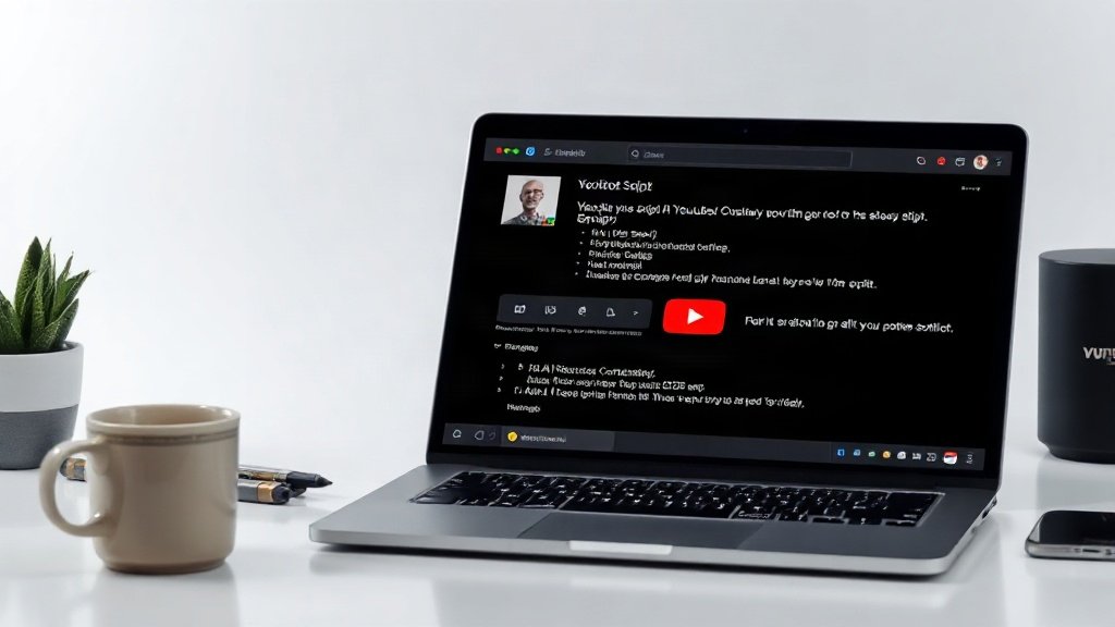 AI chatbot generating video script in workspace