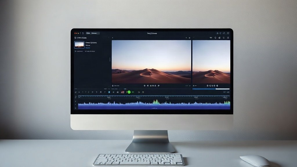 Editing an educational video with AI tools and stock footage