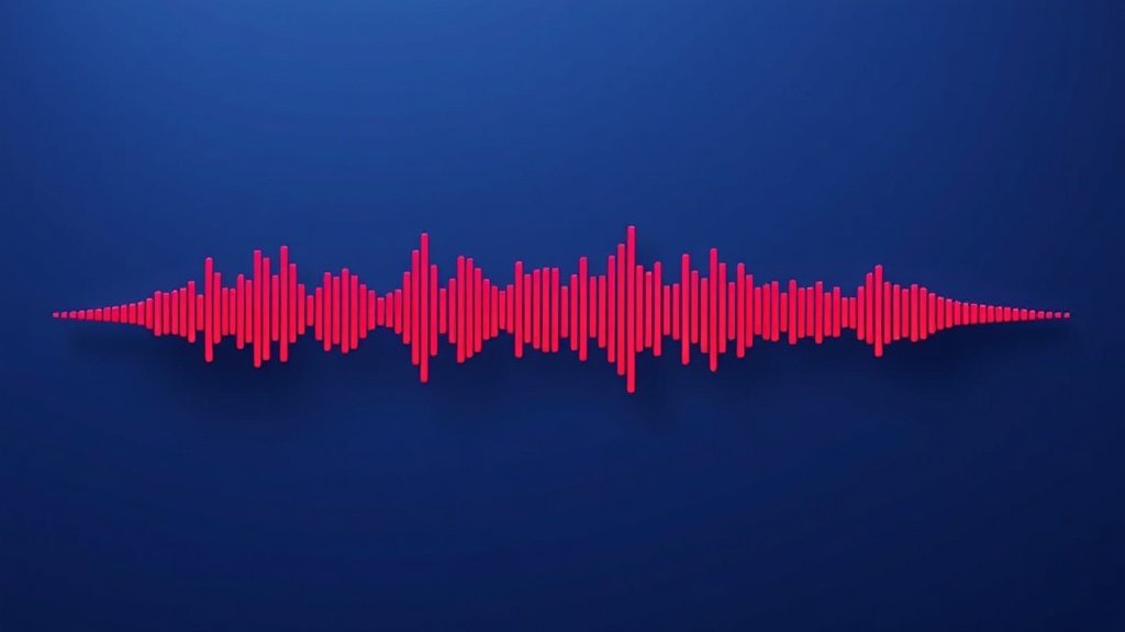 audio waveform morphing into video captions