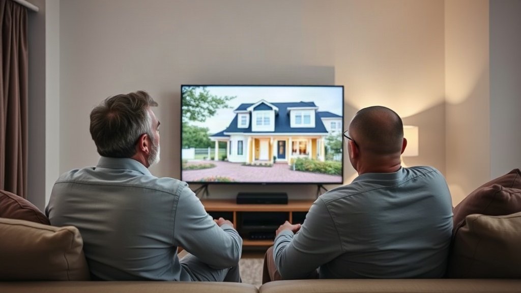 buyers viewing a video tour at home