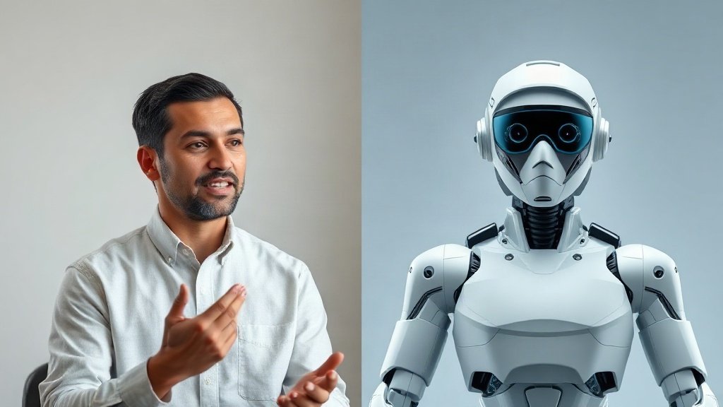 real testimonial vs. AI avatar example