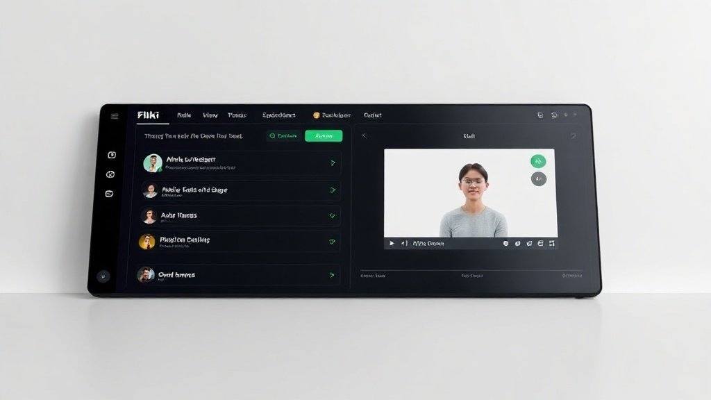 Fliki AI video prompt interface with avatars