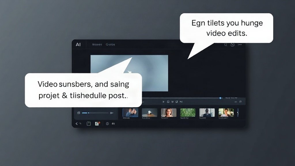 AI agent autonomously suggesting video edits and scheduling