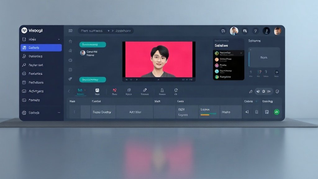 modern AI video creation dashboard in use