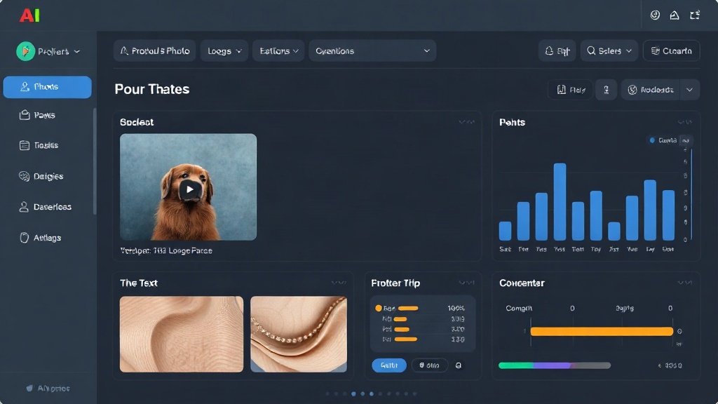 AI video dashboard prepping a product video