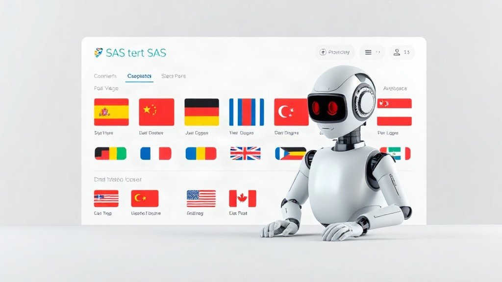 AI agent creating multilingual video tutorials on a SaaS product dashboard