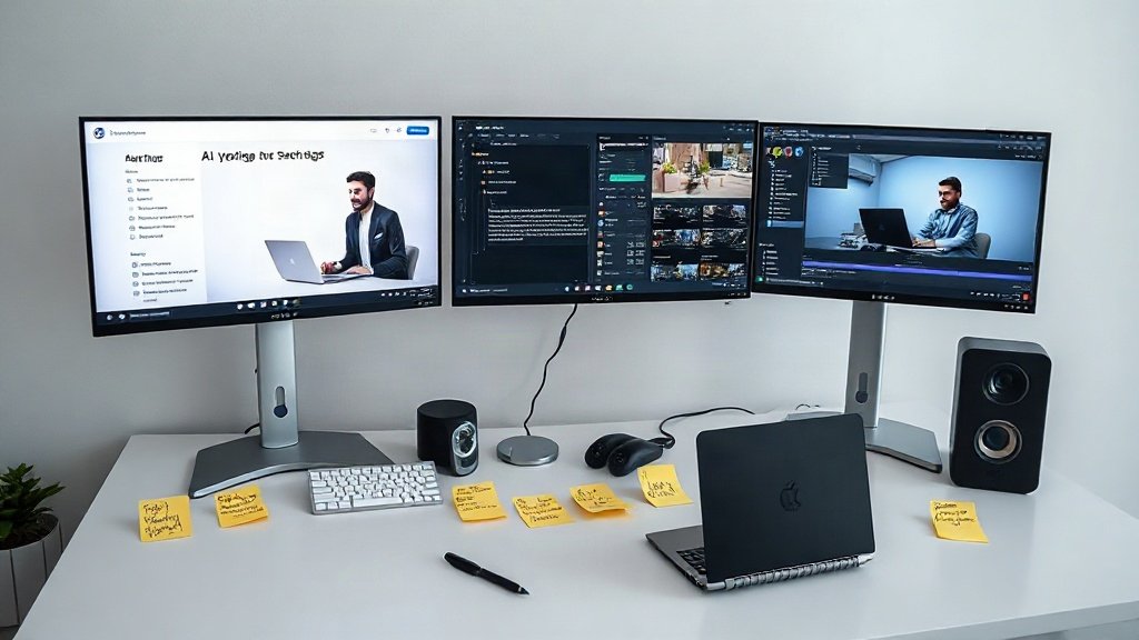 SaaS support team planning and reviewing AI-generated video tutorials
