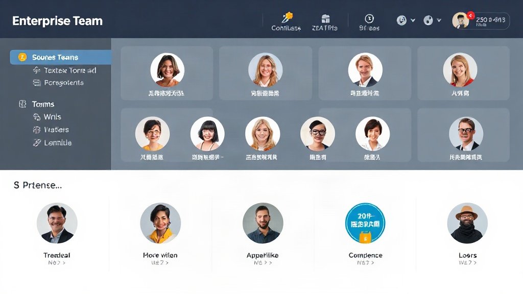 AI video platform dashboard with compliance icons and language options