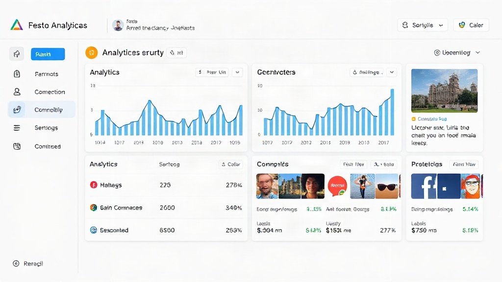 Screen showing video analytics with charts for social performance